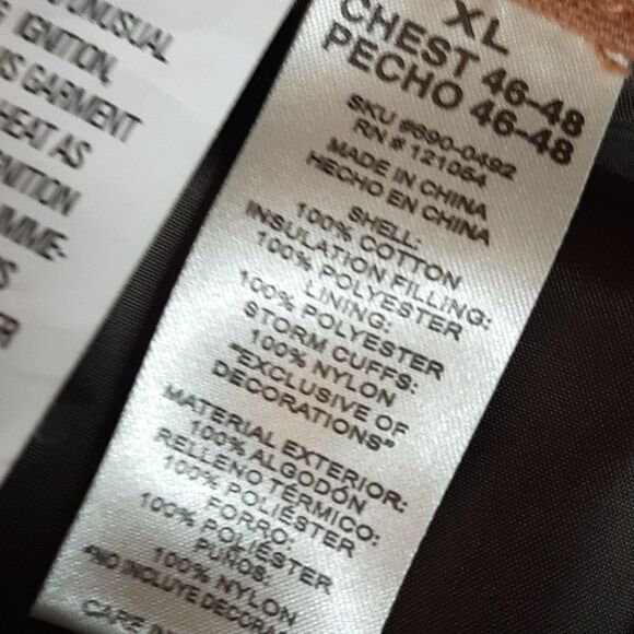 Diamond Back Tan Work Coat Waterproof Heavy. XL - Picture 8 of 8